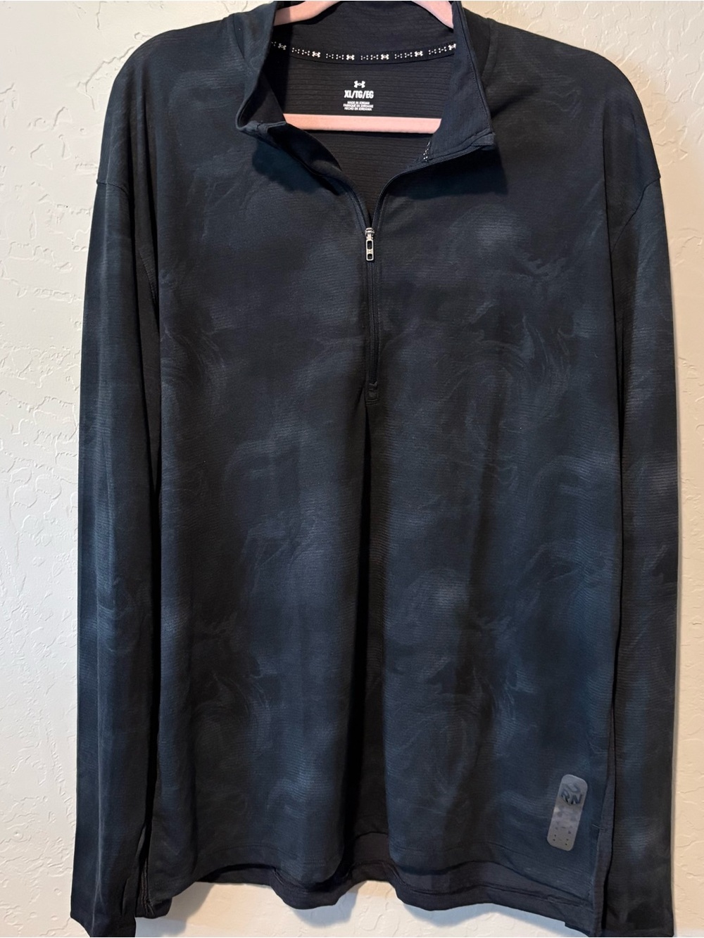 Under Armour Black Heather Quarter-Zip Pullover